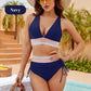🔥Summer Sale 50% OFF💥High Waisted Tummy Control Color Block Bikini Sets👙 | Flattering & Stylish for Summer Confidence