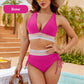 🔥Summer Sale 50% OFF💥High Waisted Tummy Control Color Block Bikini Sets👙 | Flattering & Stylish for Summer Confidence