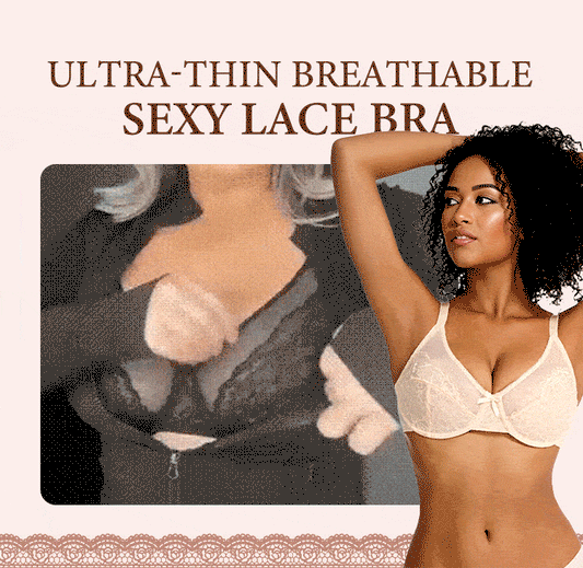 ✨ Women's Minimizer Lace Bra – Full Coverage Comfort & Natural Shape