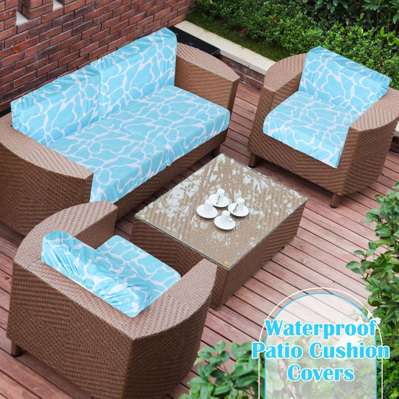 Patio Sofa Cushion Cover – Stretch, Water-Resistant