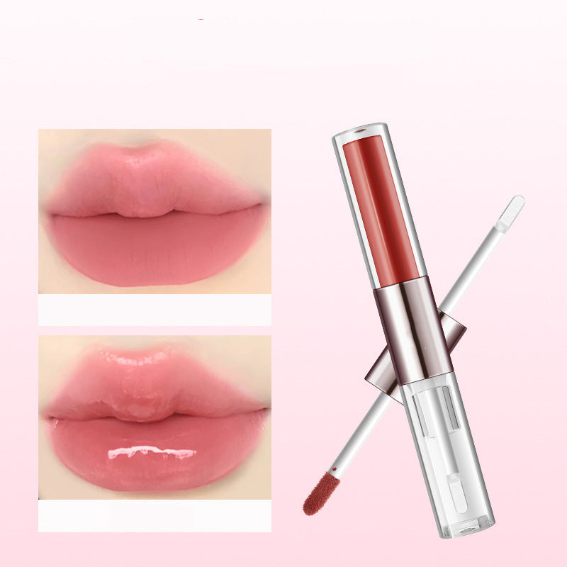 💋✨Perfect Twin Lip — Dual-Ended Liquid Lipstick with Velvet Matte Color and Glossy Shine