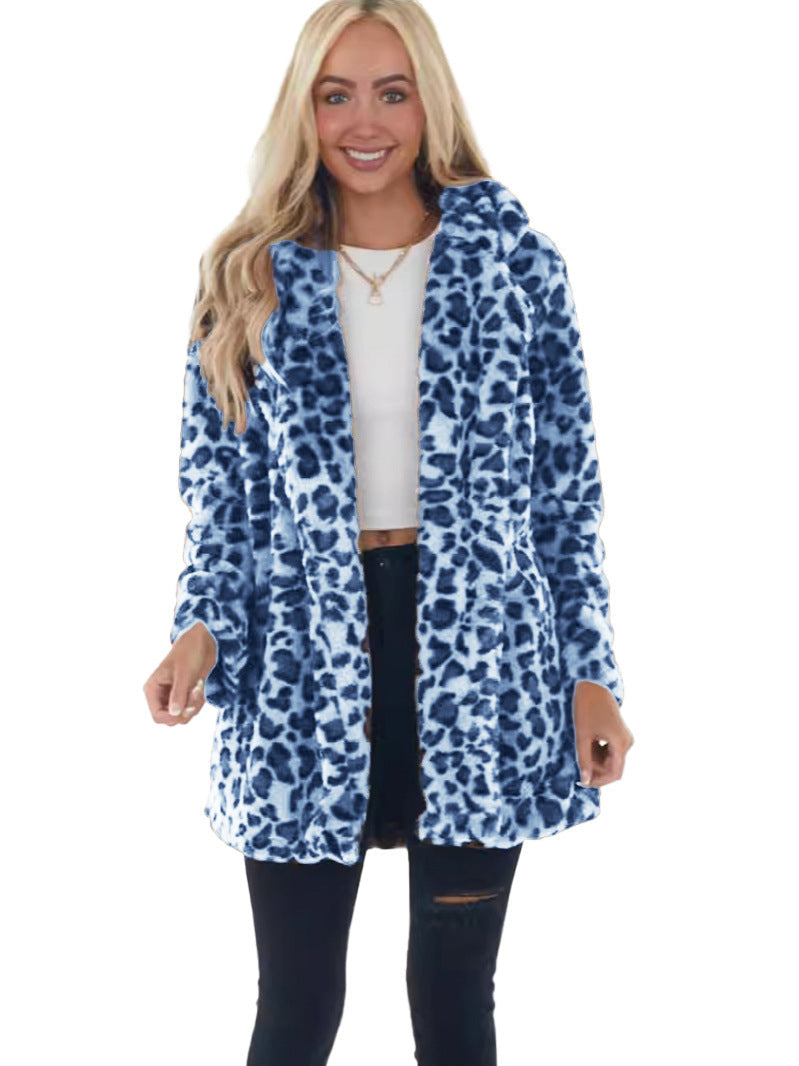 💥2026 HOT SALE - 🏆50% OFF!!❄️ Luxe Winter Style | Women's Leopard Print Faux Fur Coat