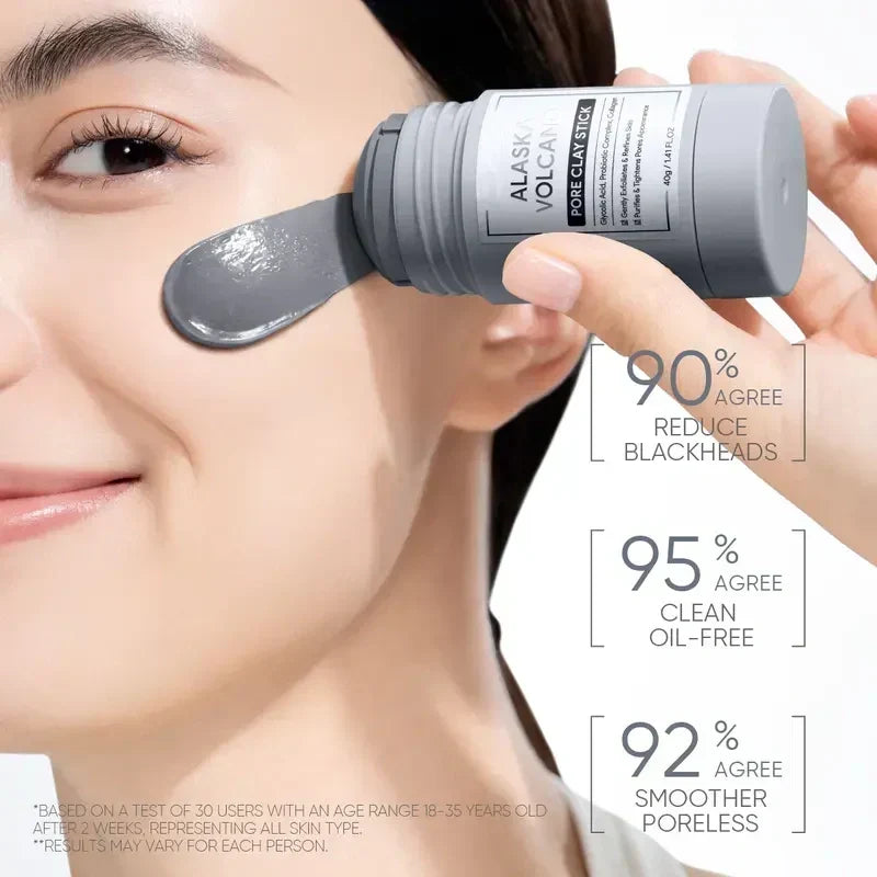 ✨Dual Clay Mask Stick Set — Mugwort Clarifying / Volcanic Mud Detoxifying / Brightening & Even-Toning