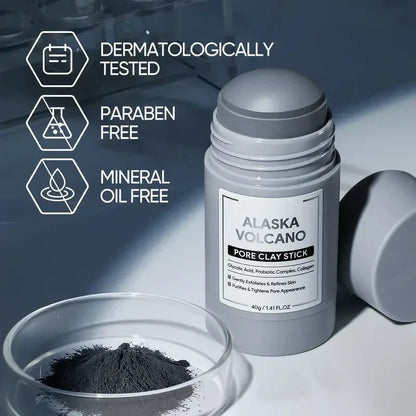 ✨Dual Clay Mask Stick Set — Mugwort Clarifying / Volcanic Mud Detoxifying / Brightening & Even-Toning