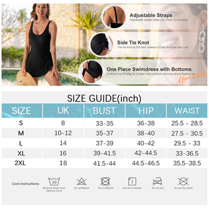 LAST DAY SALE: ONLY ￡12.99!!Women's One Piece Tummy Control Tie Knot Swimsuit