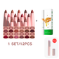 Hot Sale Deals- 12-Color Matte Lipstick & Lip Liner Set (Wood-Cased)