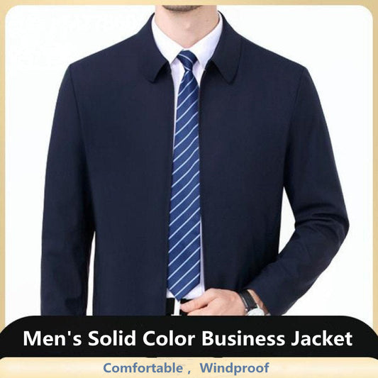 🎊Christmas sale - 47% Off🎊 Men's Solid Color Business Jacket