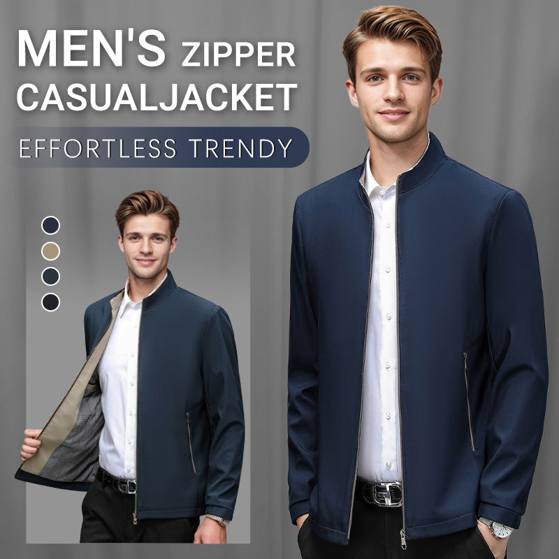 ✨Nuovi arrivi autunnali ✨Giacca casual da uomo con collo alto e cerniera