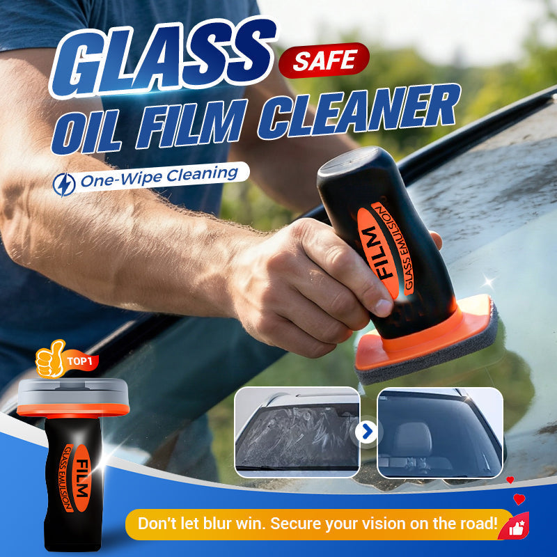 🚗BUY 2 GET 1 FREE! Auto Glass Oil Film Remover – Eliminates stubborn grease, wax & road grime. Restores crystal-clear visibility – safer night & rainy driving! 🌧️✨