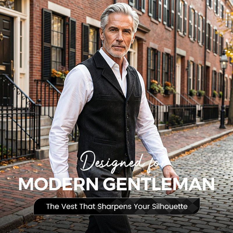 🔥Hot Sale Deals-Men's Slim Fit Casual Business Vest