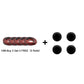 🔇5-hole Automotive Dust-proof and Shock-absorbing Sealing Strip