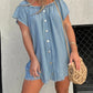 🔥HOT SALE💝Short Sleeve Casual Denim Dress（57% OFF）