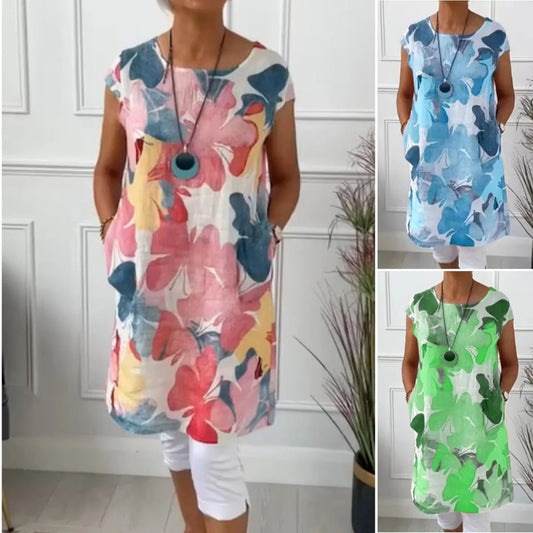 🌷Limited Time Offer 49% OFF💞Loose Knee-Length Dress with Butterfly Print