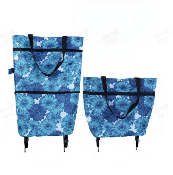 🎁Last Day Promotion 49% OFF🛒 Foldable Grocery Cart Bag – The Rolling Shopping Bag That Saves Your Back