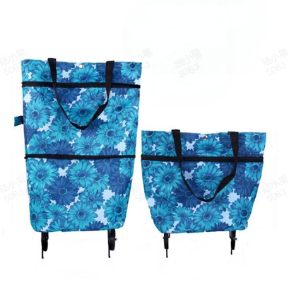 🎁Last Day Promotion 49% OFF🛒 Foldable Grocery Cart Bag – The Rolling Shopping Bag That Saves Your Back