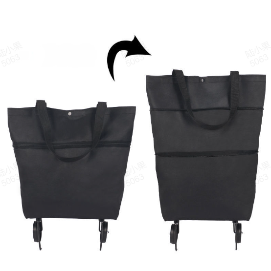 🎁Last Day Promotion 49% OFF🛒 Foldable Grocery Cart Bag – The Rolling Shopping Bag That Saves Your Back