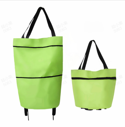 🎁Last Day Promotion 49% OFF🛒 Foldable Grocery Cart Bag – The Rolling Shopping Bag That Saves Your Back