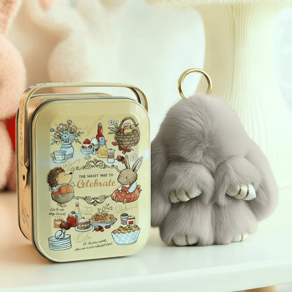 📢📢LIMITED TIME SPECIAL SALE 50% OFF !! ⏰🐰Handmade Soft Bunny PomPom Charms – Fluffy, Cute & Perfect for Bags, Keys & Gifts🎉