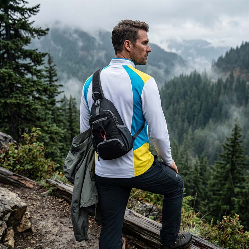 🎒 50% OFF NOW! 💧Unisex Outdoor Sling Crossbody Bag – Multi-Pocket, Water-Resistant, Breathable Back 🌦️