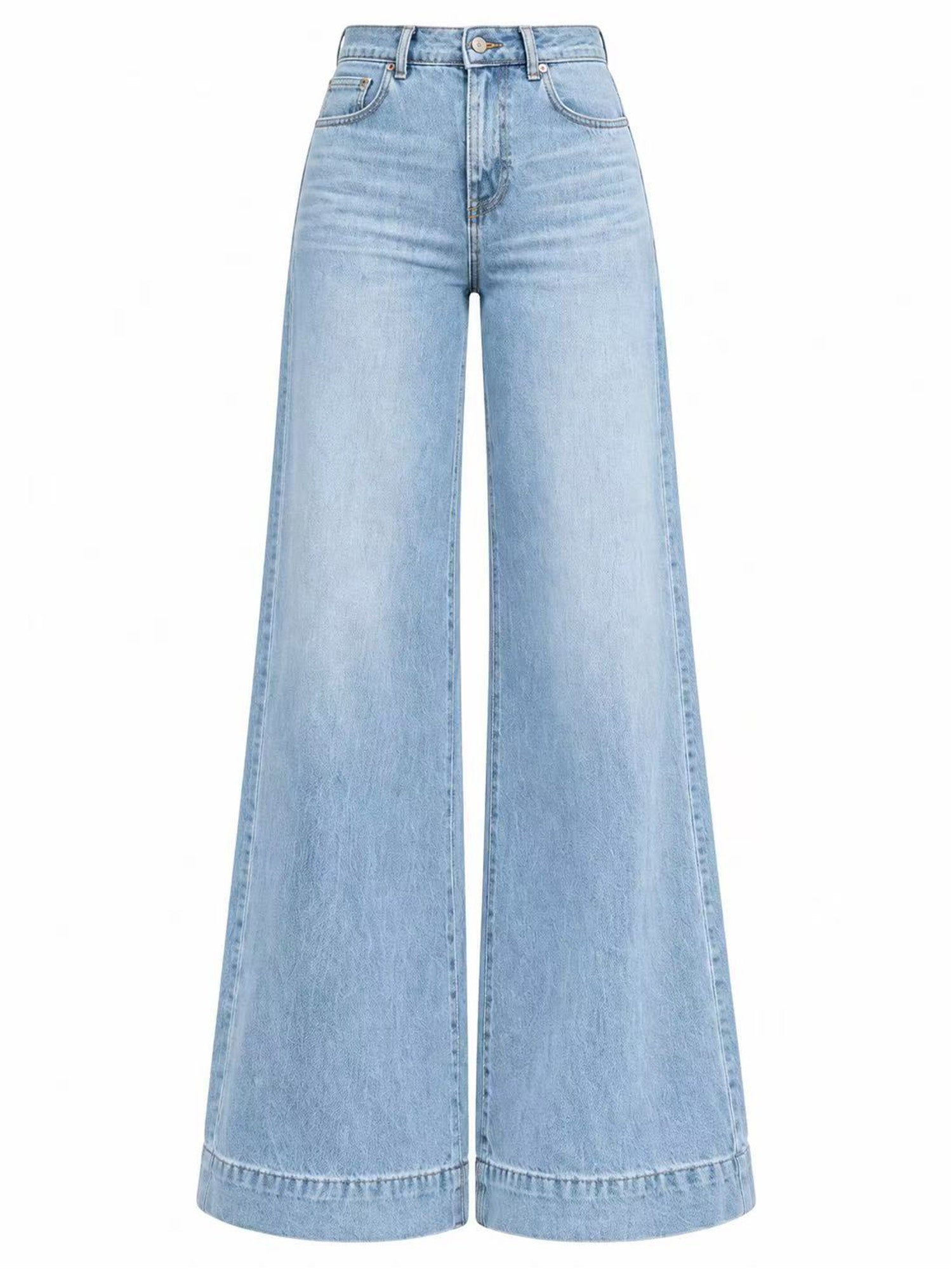 💖Black Friday Mega Deal – 50% off!💖Women's Vintage-Wash High-Rise Wide-Leg Jeans