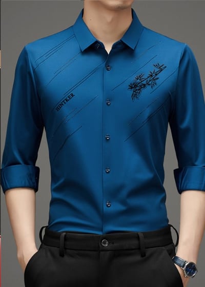 🎁Exquisite Gift💘Men's Velvet Thickened Seamless Flocking Shirt（48% OFF）