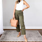 🔥2024 HOT SALE🔥Stretch Twill Cropped Wide Leg Pants