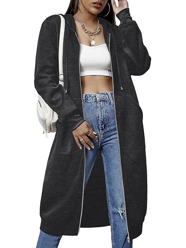 ⏰This week's Hot Sales - 50% Off🍂 Women's Casual Zip-Up Hoodie Jacket – Autumn Lightweight Everyday Coat 🧥✨