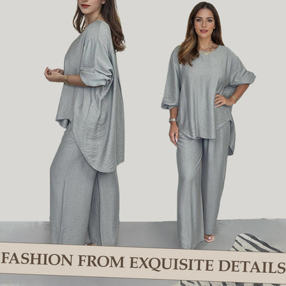 🔥OFFERTA SPECIALE - SCONTO DEL 55%💝Completo da donna con pantaloni larghi a vita alta e maniche lunghe