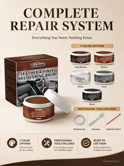 Buy 2 Get 1 Free🏆Leather Repair Paste – Fills scratches & scuffs, restores texture. Available in multiple colours. Save your favourite sofa!
