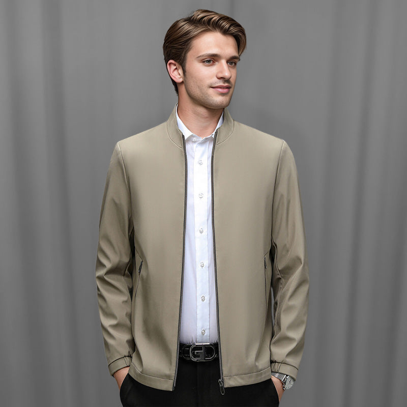 ✨Nuovi arrivi autunnali ✨Giacca casual da uomo con collo alto e cerniera