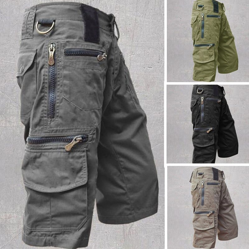 💥LIMITED-TIME 50% OFF! 🩳Men's Outdoor Sporty Fitness Multifunctional Shorts – 8 Pockets, Durable Cotton, Adjustable ✨