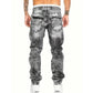 🔥 Men's Fashion Creative Stretch Denim Jeans,Minimalist Style Suitable For Emo Style💙