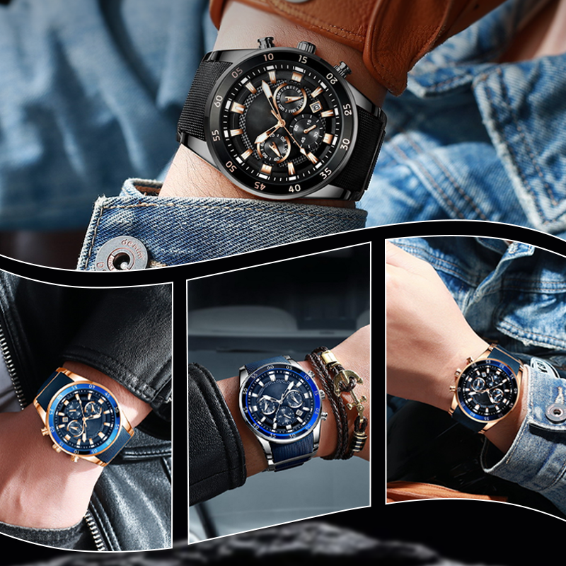 ⏳Speciale a tempo limitato⌛Orologio al quarzo multifunzionale impermeabile da uomo