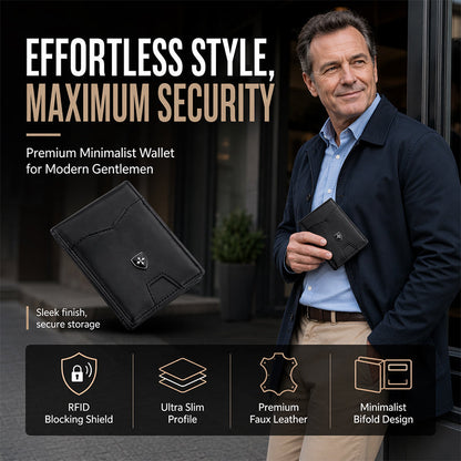 🎁2026 New Arrivals 50% OFF💥RFID-Blocking Leather and Carbon Fiber Credit Card Holder