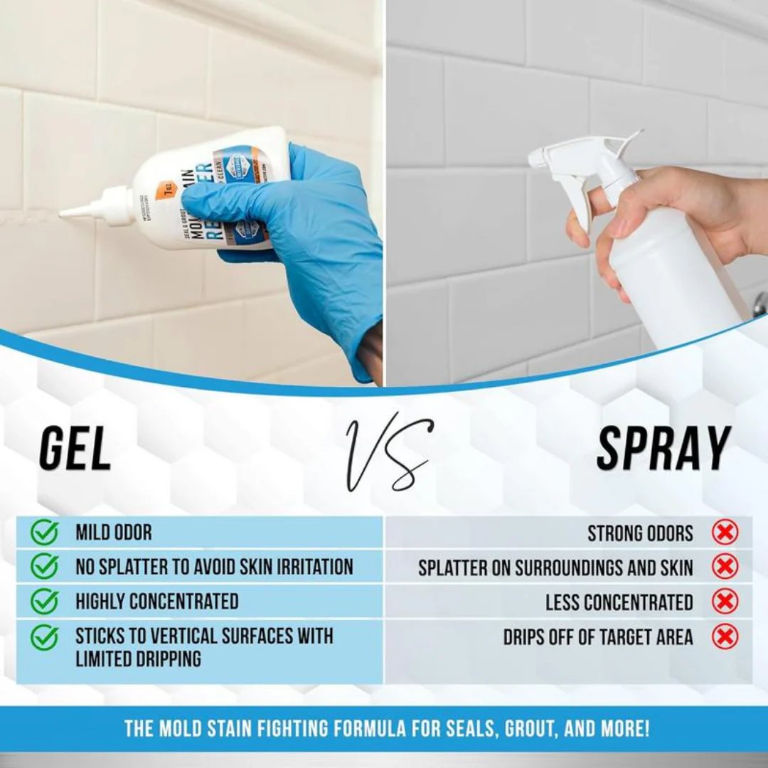 🎊Christmas sale 40% Off🎊 Mold Removal Gel💦Heavy Duty Formula, Multi-Surface Cleaner & Works on Shower & Tile