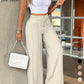 ✨ Easy Everyday Comfort | Women's High-Waisted Straight-Leg Pants with Elastic Back