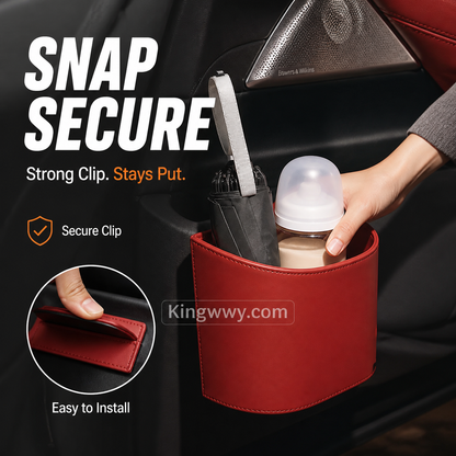 🥳2026 HOT SALE🥳💞50K+ SOLD!🚗🧺 50% OFF! Leather Car Door Cup Holder – Wide‑mouth opening, easy reach for drinks & phone. Clip‑on secure fit. PU leather, tough & stylish. 🛡️✨