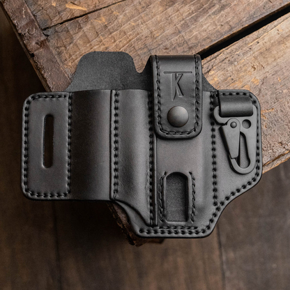 Tactical leather multi-tool belt bag