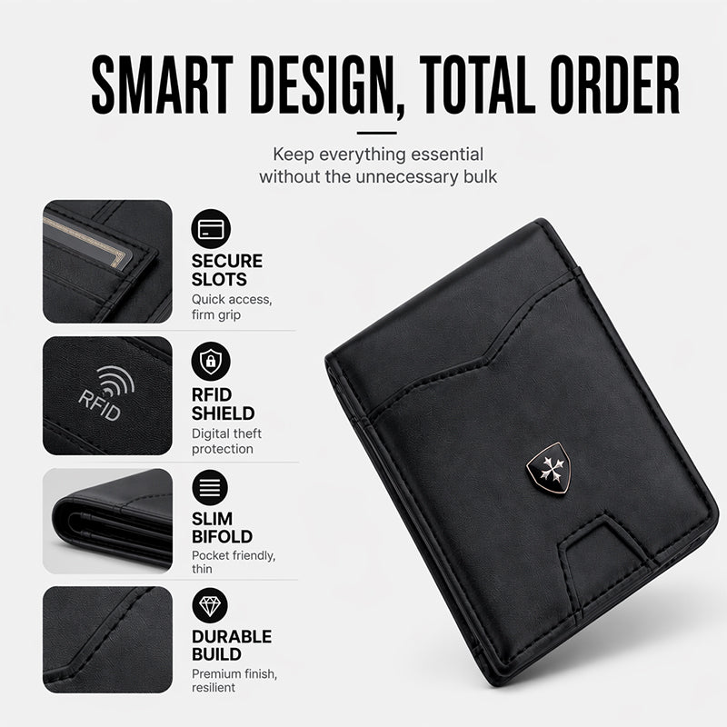 🎁2026 New Arrivals 50% OFF💥RFID-Blocking Leather and Carbon Fiber Credit Card Holder