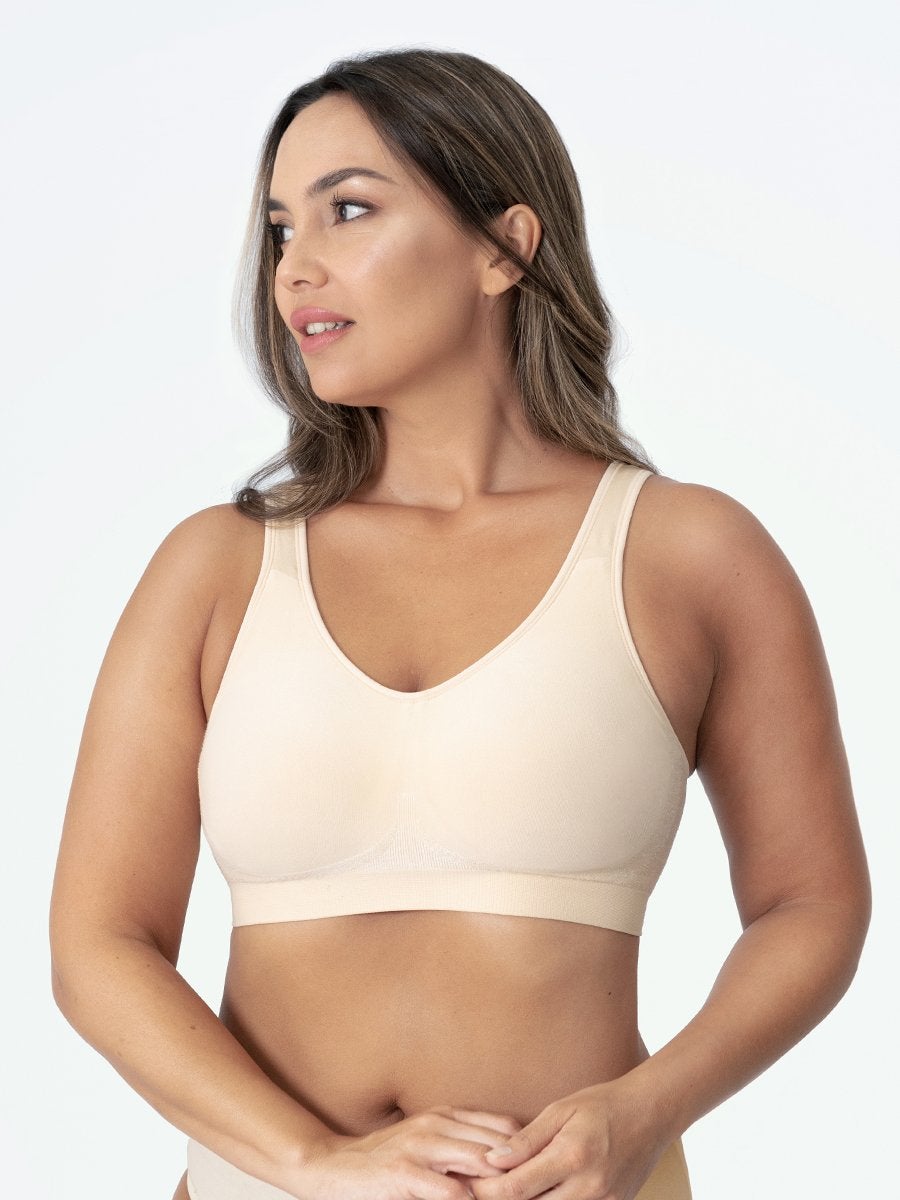 ✨ubras Seamless Bras for Women Full Coverage Wireless Bralette Widen Straps Side Comfortable Breathable