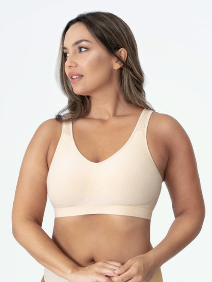 ✨ubras Seamless Bras for Women Full Coverage Wireless Bralette Widen Straps Side Comfortable Breathable