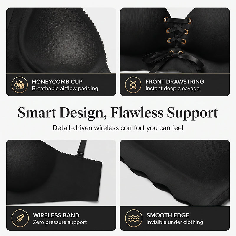 ✨Women’s Seamless Breathable Push-Up Support Bra