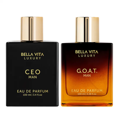 The Sigma Male by Bella Vita Luxury | 2x100ml Perfumes | CEO Man & G.O.A.T. Man | Perfume for Men | Long Lasting Fragrance | Eau De Parfum