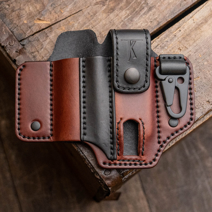 Tactical leather multi-tool belt bag