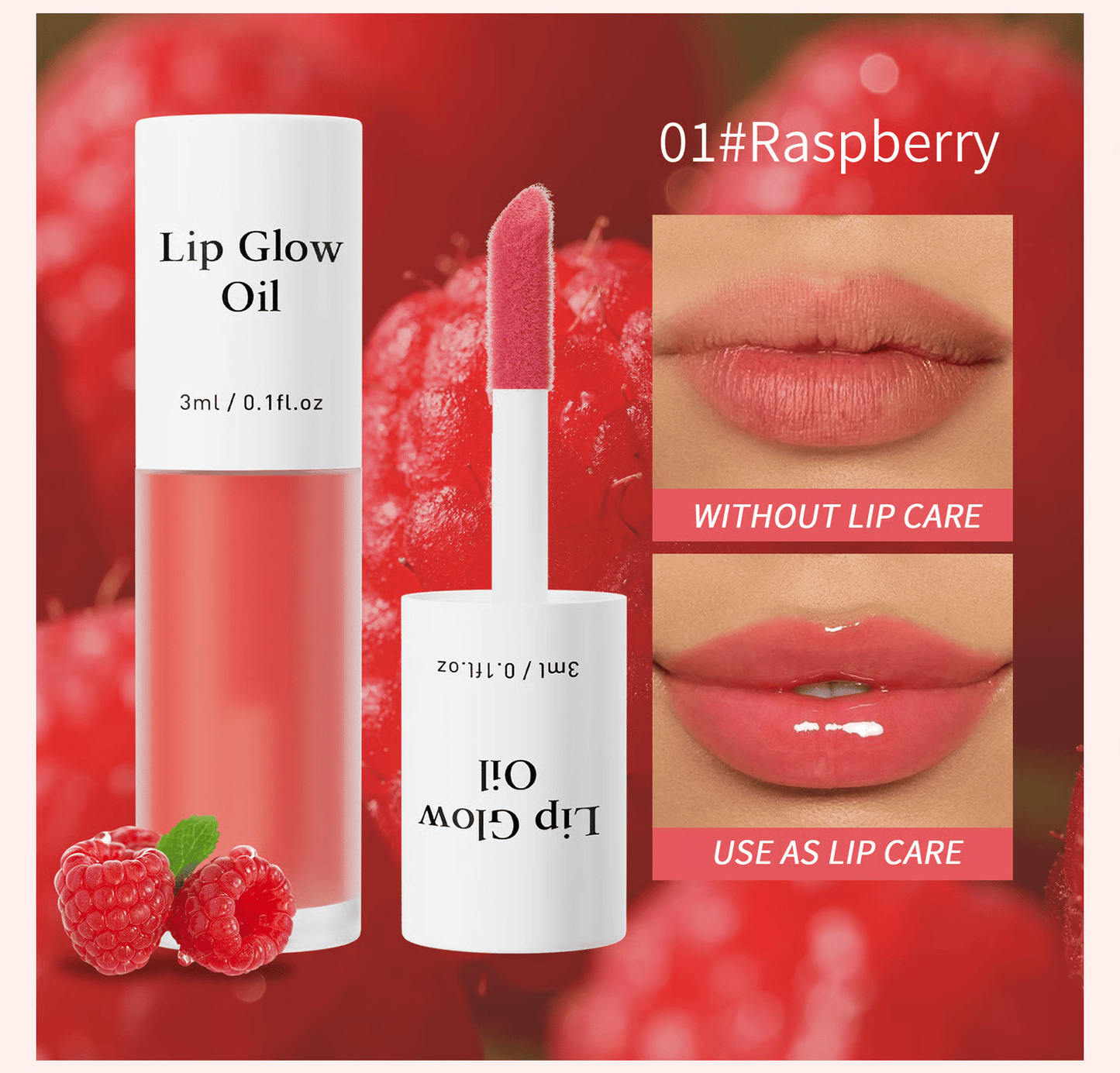 ⏳2026 NEW YEAR BUY MORE SAVE MORE✨ONLY ￡9.99!!!💋Tinted Lip Glow Oil - For Lush, Hydrated Lips with a Natural Glow! 💖