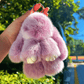 📢📢LIMITED TIME SPECIAL SALE 50% OFF !! ⏰🐰Handmade Soft Bunny PomPom Charms – Fluffy, Cute & Perfect for Bags, Keys & Gifts🎉