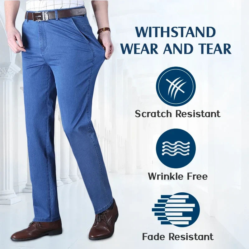 🔥Hot Sales - 47% OFF🔥Men's High Waist Straight Cut Jeans