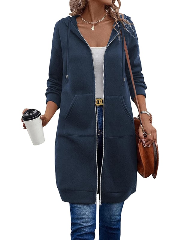 ⏰This week's Hot Sales - 50% Off🍂 Women's Casual Zip-Up Hoodie Jacket – Autumn Lightweight Everyday Coat 🧥✨