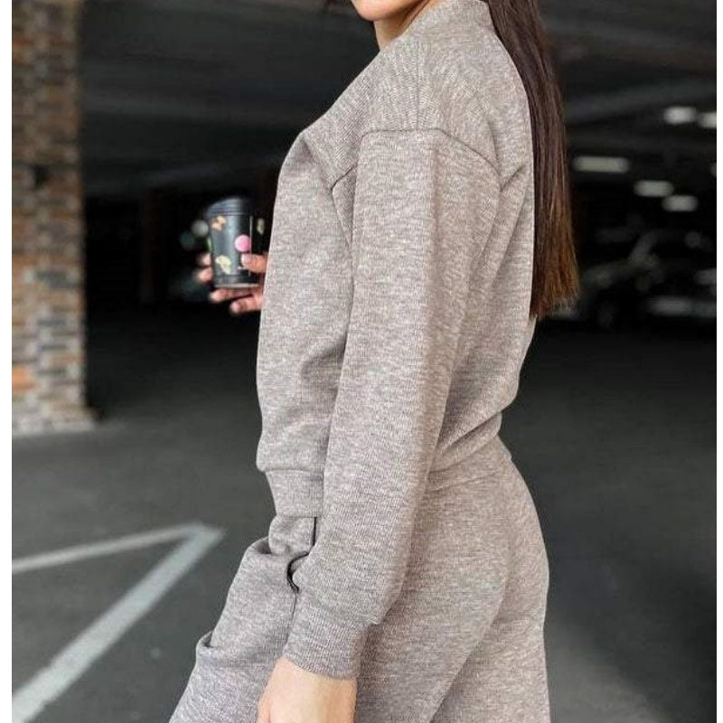 ⏳Limited Sale 50% OFF🌸Women's Knitted Buttoned Jacket and Pants Two-piece Set