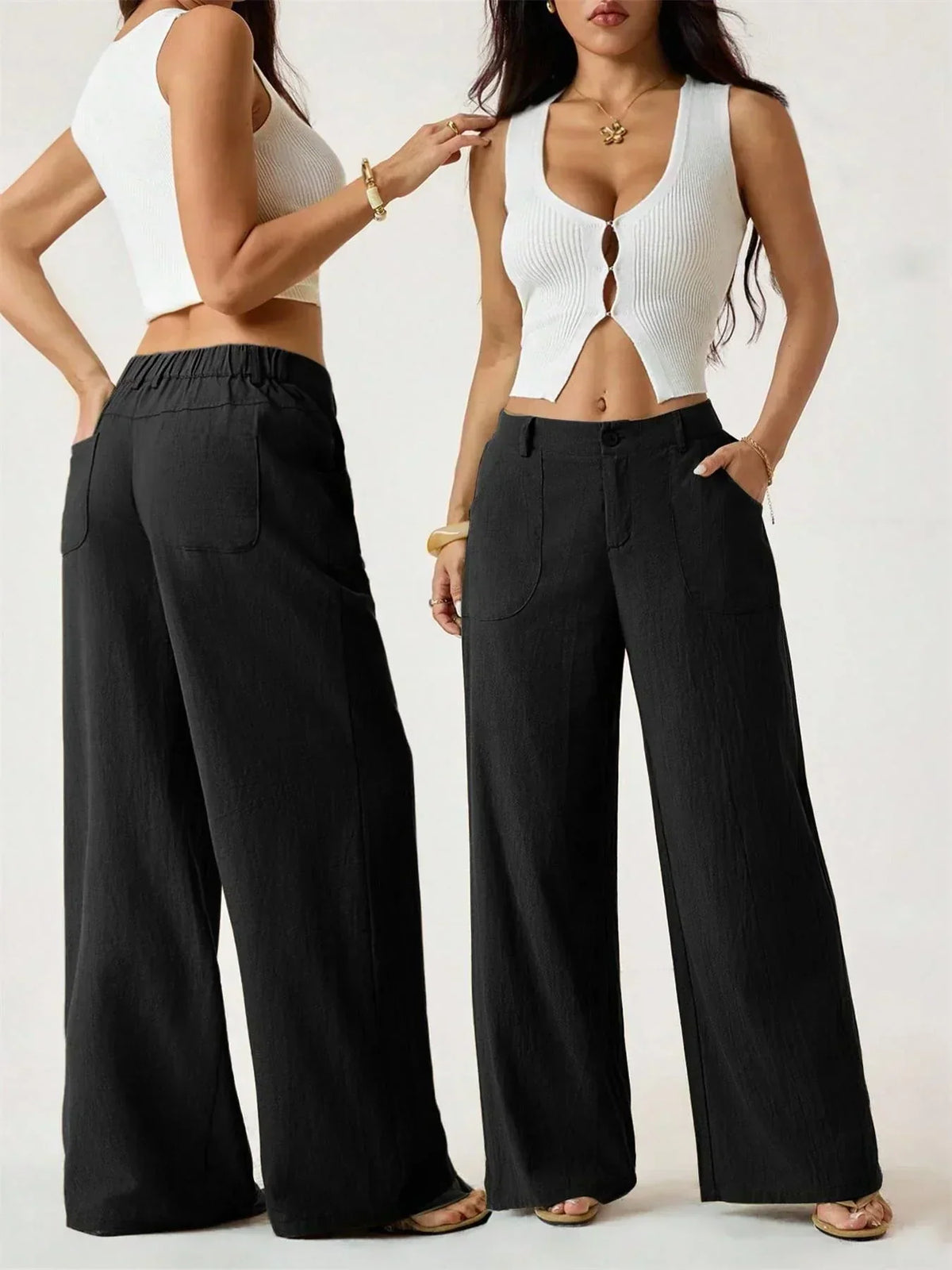 🎉🔥Women's Summer Breathable Wide Leg Casual Pants